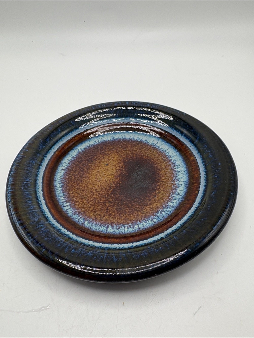 Bill Campbell Art Studio Coaster, Small Plate or Trinket Dish 5 1/2”
